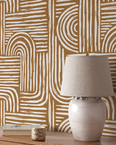 Rounded Lines Abstract Wallpaper